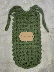 Crochet Water Bottle Holder with Handles