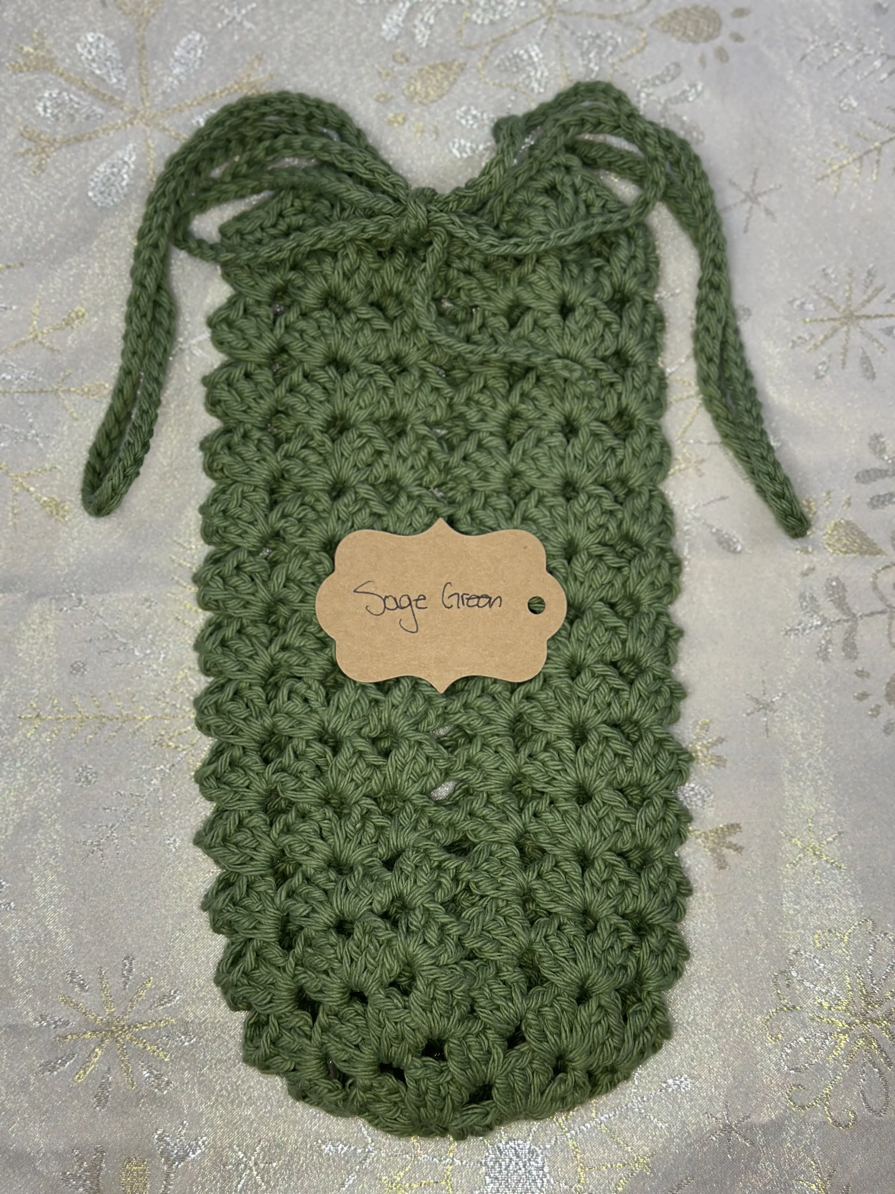 Crochet Water Bottle Holder with Handles