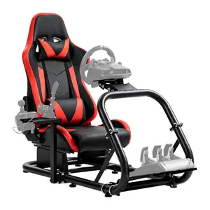 Supllueer G920 Racing Simulator Cockpit with Playseat Fit Logitech G29 G923 Thrustmaster