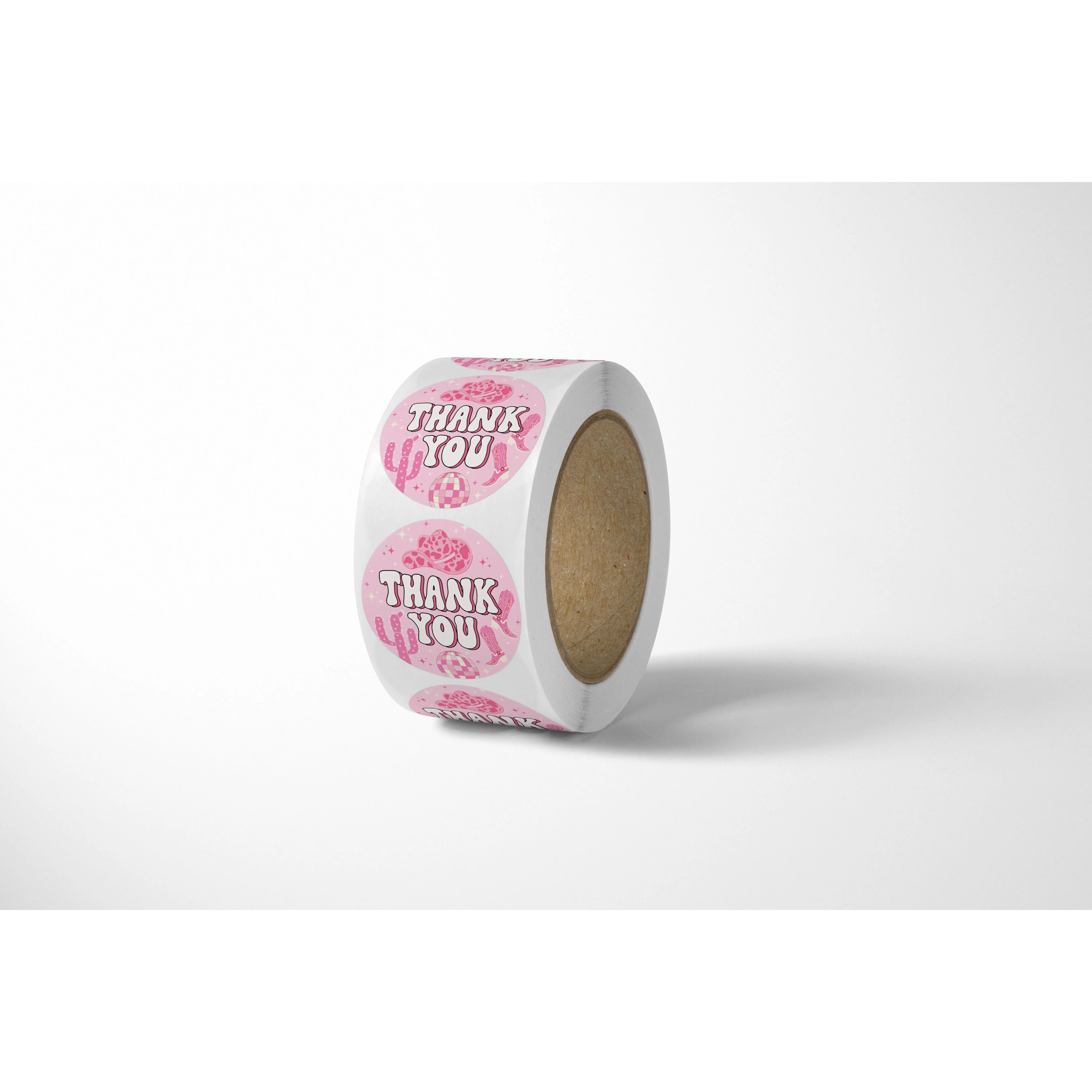 Disco Cowgirl Thank You Stickers - 500 Count