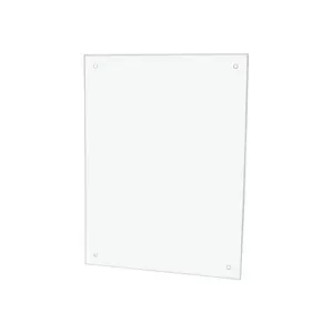 Clear Acrylic Wall Protector 5" x 7" Business or Home Use Finger Prints and Dirty Hand Shield with Pre Drilled Holes by 321 Plastics