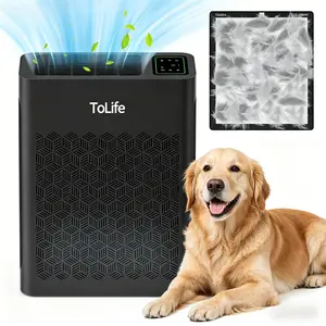 ToLife K2 Air Purifier: HEPA Filtration for Rooms up to 1095 Ft², Auto Mode, PM2.5 Display, Timer – Eliminates Smoke, Pollen & Allergens