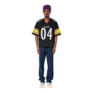 You Matter Professional Football Jersey, Black-Gold Sports Top