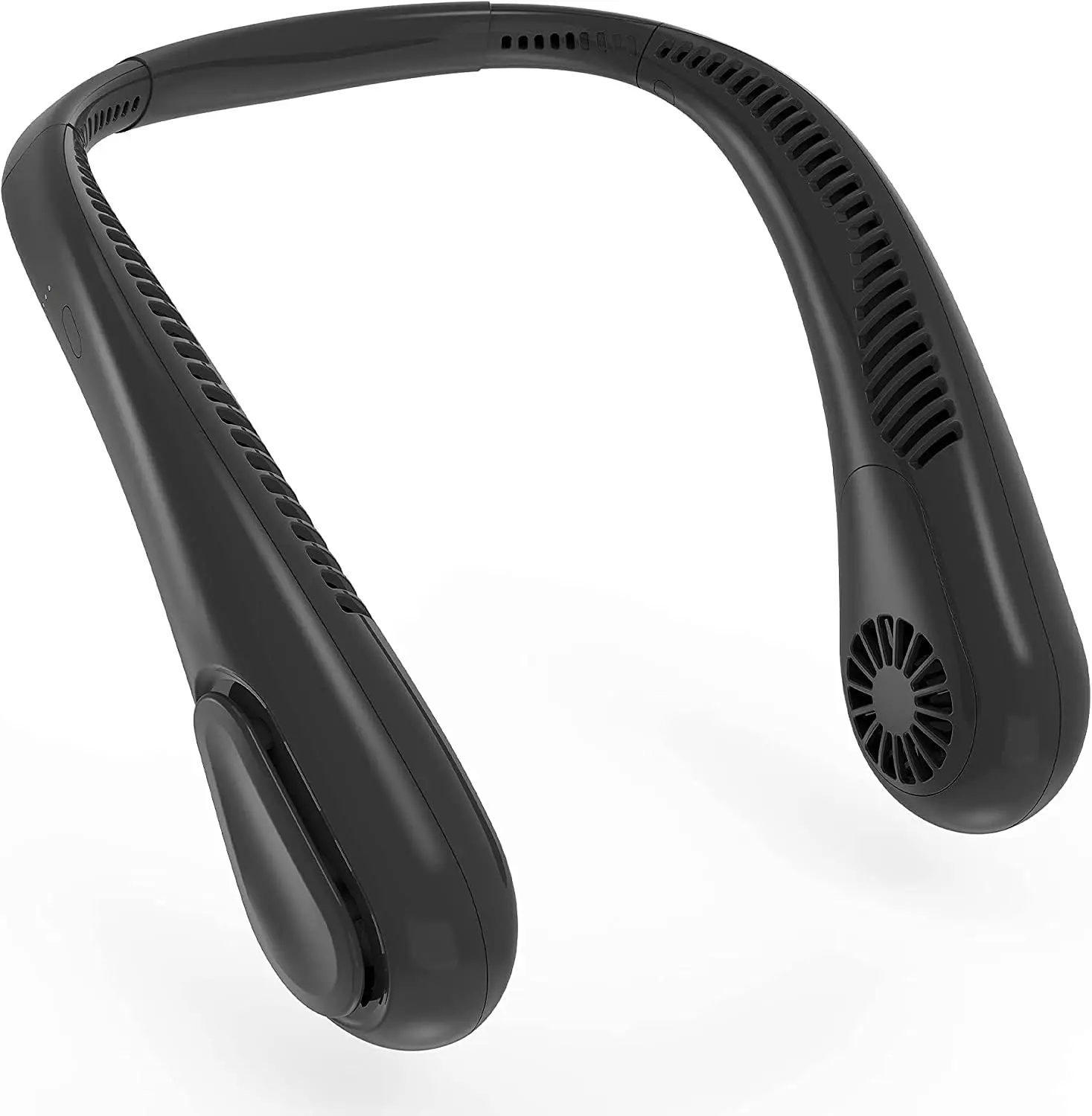 Portable Hanging Neck Fan, 5000mAh Battery Operated Bladeless Personal Fan, 3-Speed USB Rechargeable Cooling Fan for Office Sports Travel Mom Dad