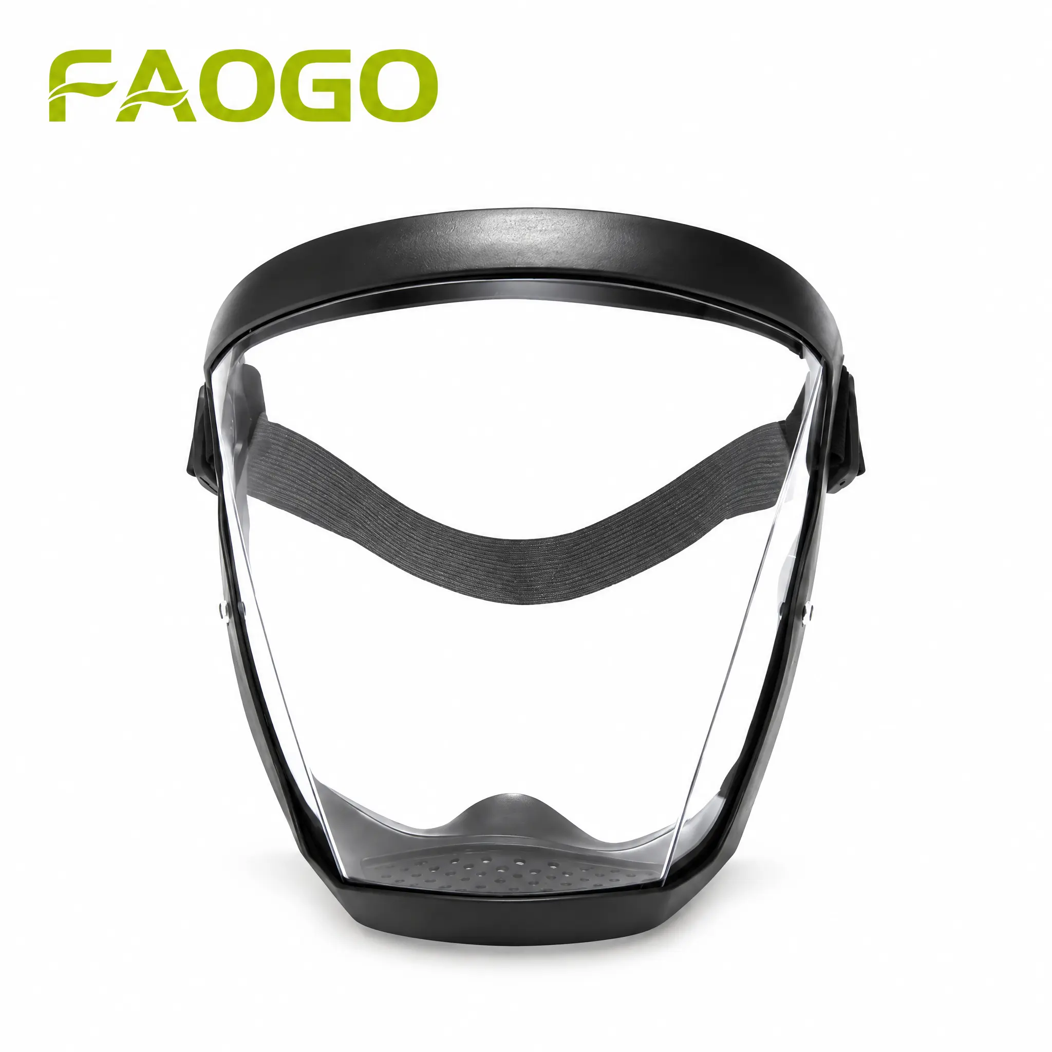 Faogo Full Face Safety Shield, Clear Protective Face Visor, Shock Resistant Face Cover for Grinding, Painting and Industrial Work