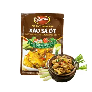[BARONA] Savory Meat-Flavored Lemongrass & Chili Stir-Fry Sauce (80g)