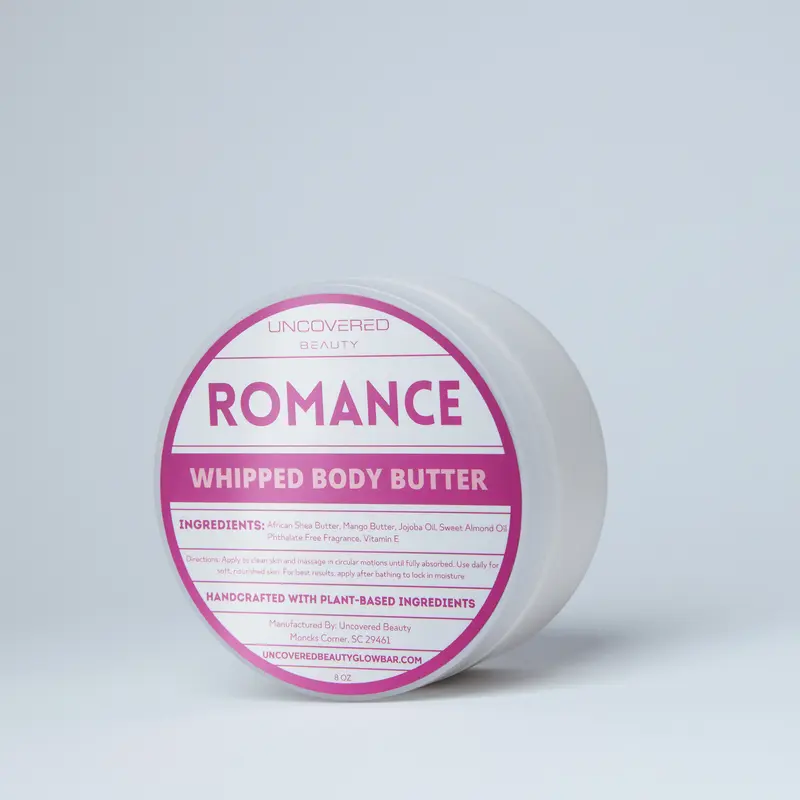 Large Whipped Body Butter - Uncovered Beauty - Choose Your Scent