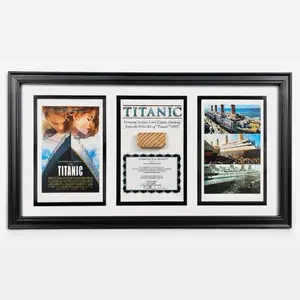 “Titanic” (1997) Screen Used Decking Movie Prop | Framed Display | 15x8inch | w/ COA | James Cameron | Genuine Screen Used Movie Prop | Titanic Film