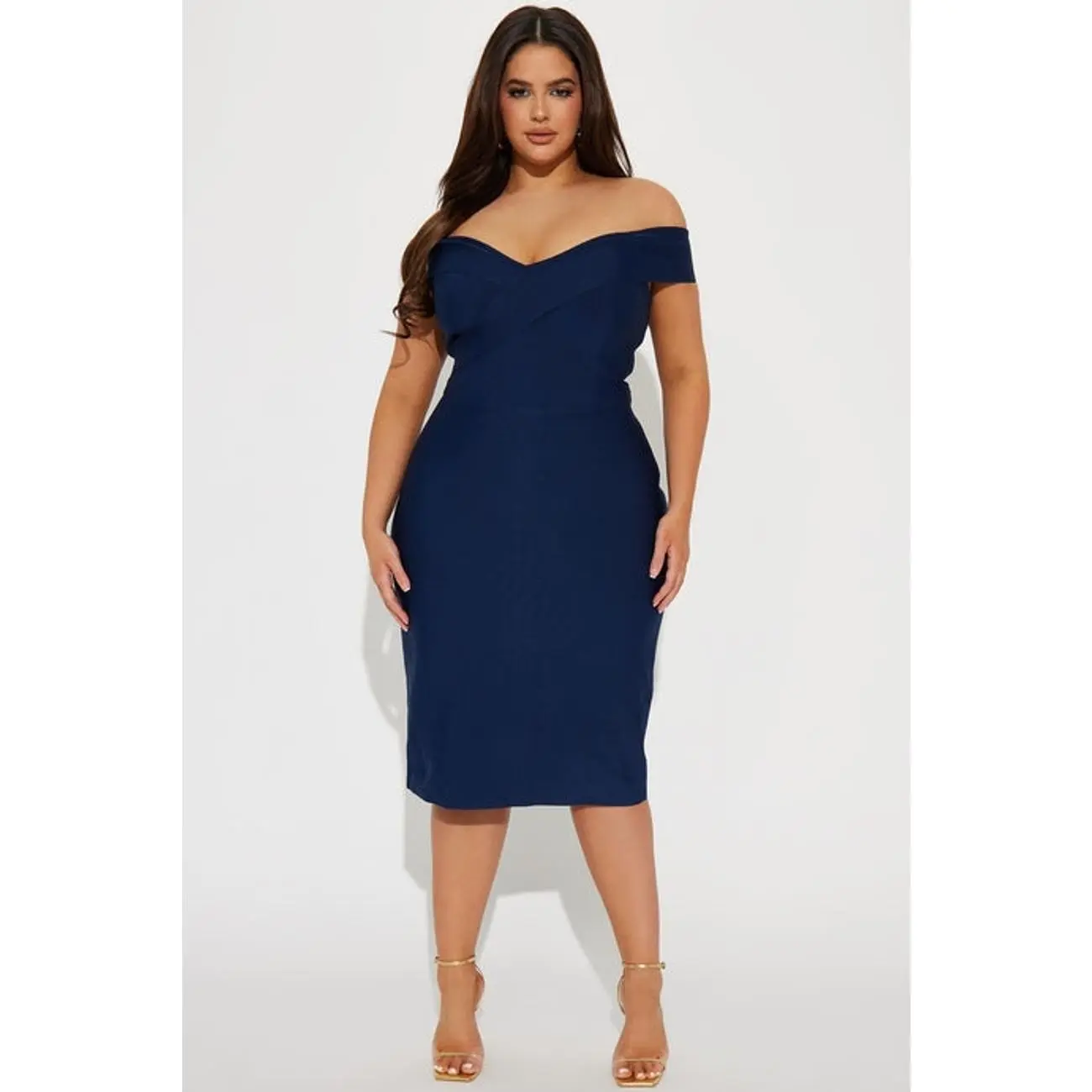 Amy Bandage Midi Dress - Navy - TikTok Shop Amy Bandage Midi Dress - Navy - TikTok Shop
