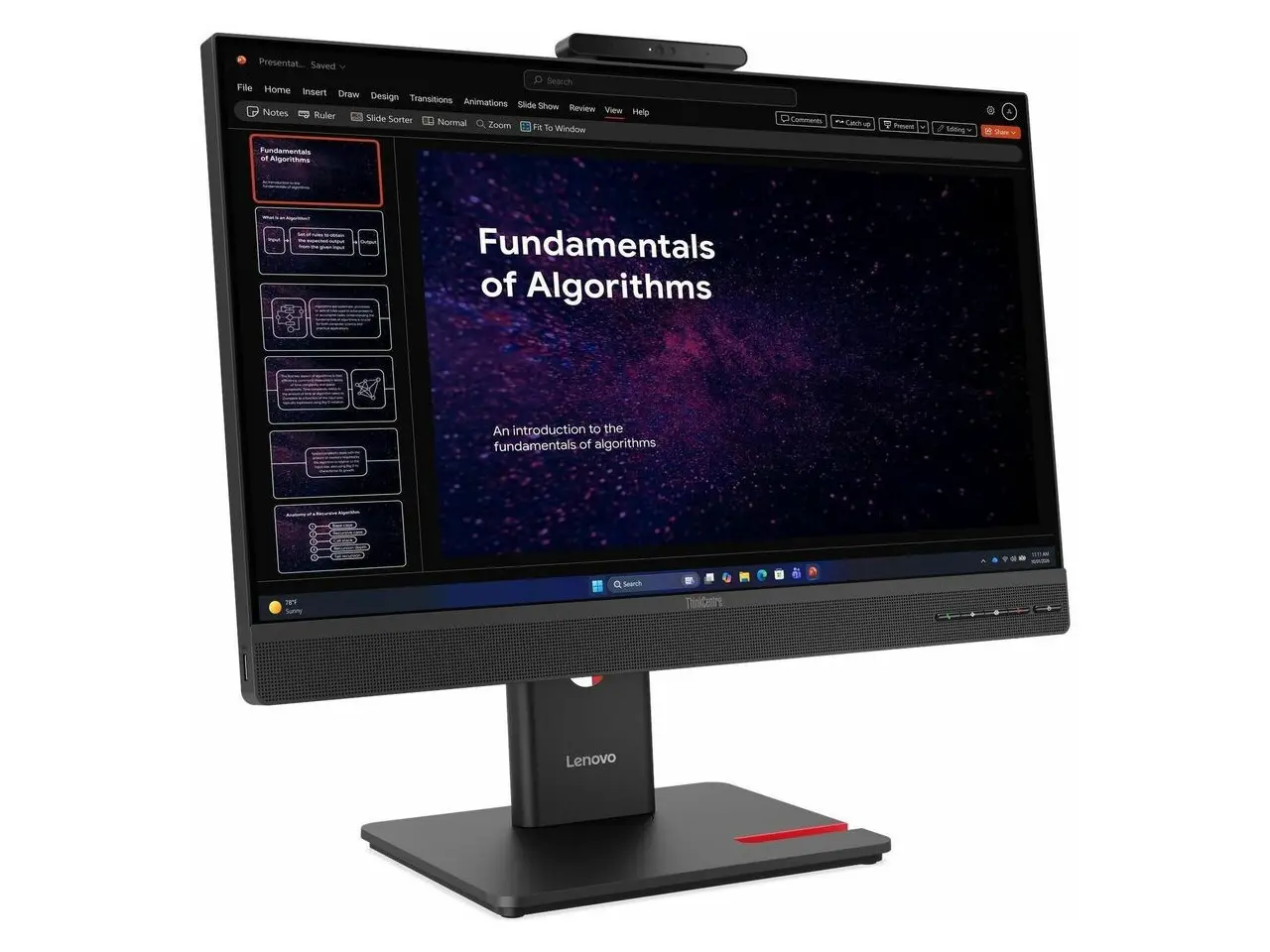 Lenovo ThinkCentre TIO24 GEN6 24" Class Webcam LED Touchscreen Monitor - 16:9 - 4 ms - 23.8" Viewable - 20 Points Multi-touch Screen - 1920 x 1080 - Full HD - IPS - 16.7M Colors - 250 Nit - 13LBGAR6US