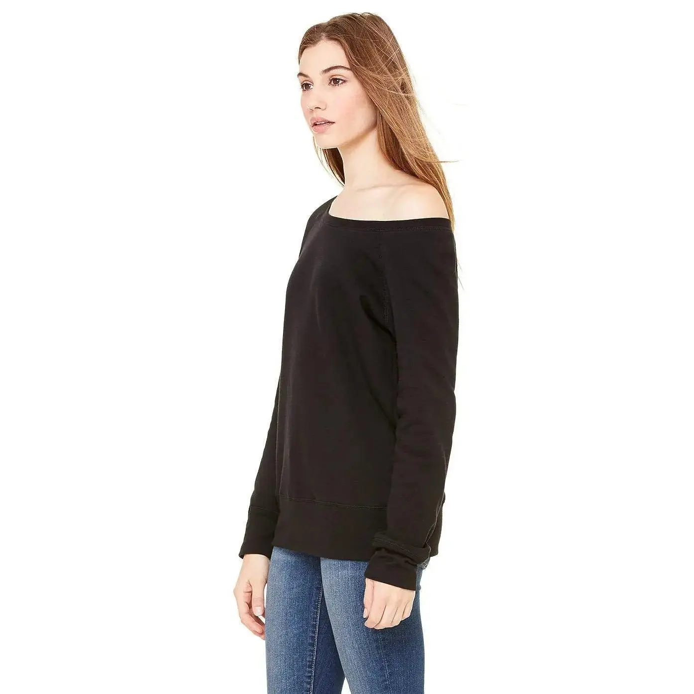 BELLA + CANVAS - Women’s Sponge Fleece Wide Neck Sweatshirt - 7501