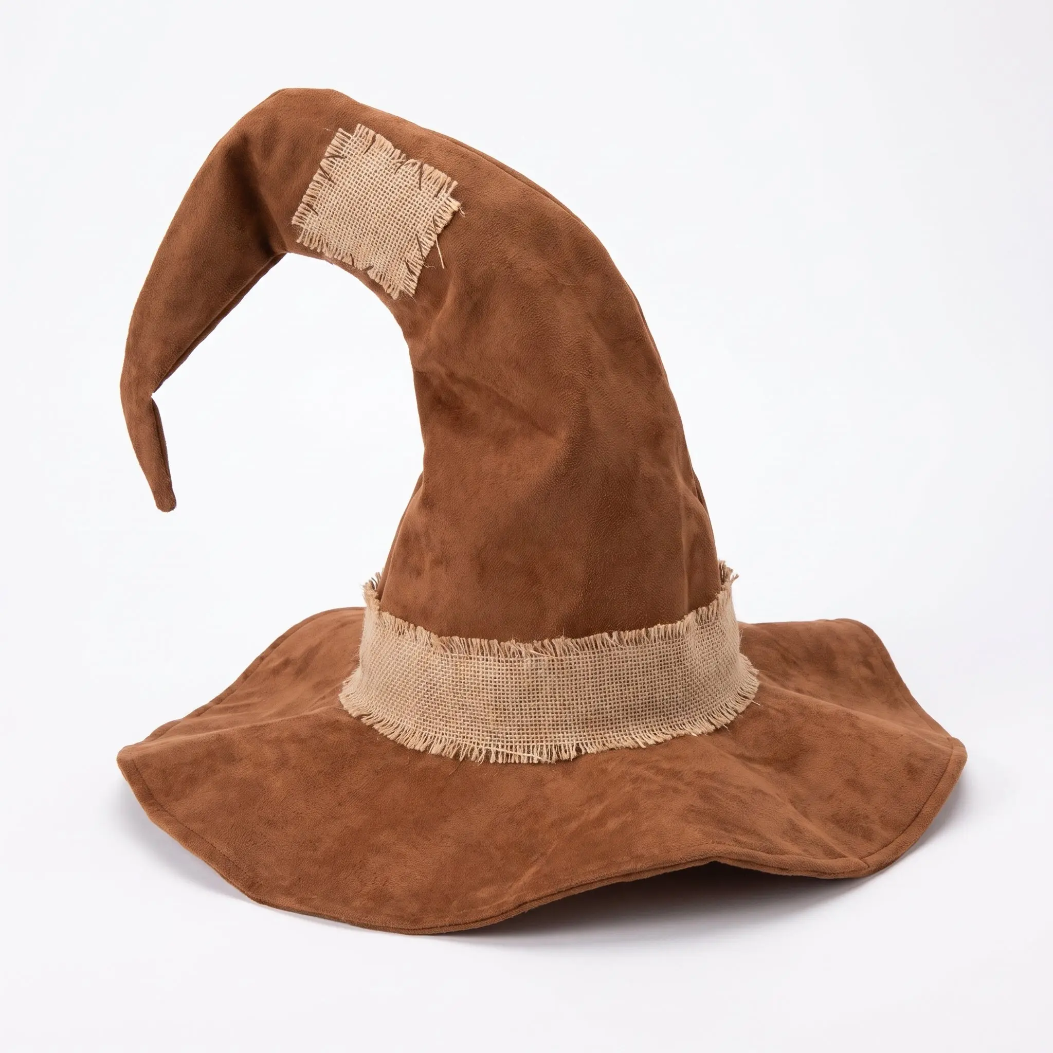 Halloween Scarecrow Burlap Hat - Oversized Foam Costume Accessory