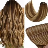 # P4/27 Medium Brown Highlight Honey Blonde