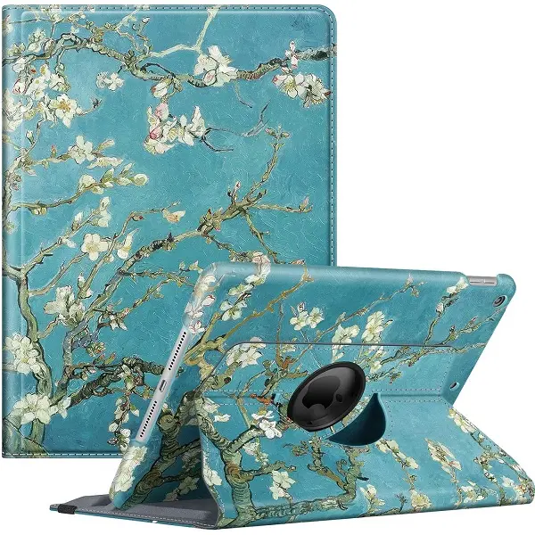 Fintie 360-Degree Rotates Tablet Case for 10.2" Ipads 7-9 Gen - Durable PU Leather Cover with Magnetic Pencil Holder, Landscape & Vertical Stands, Tablet Protection Accessory