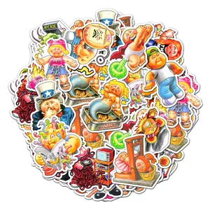 Garbage Pail Kids Pack 20 PCS Stickers Prited Meme Funny Graphic Waterproof Stickers Pack, Decorative Car Wall Bottle PC Book Vinyl Stickers Decal