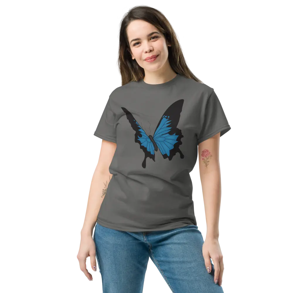 STILL BECOMING™ Blue Butterfly Unisex Tee