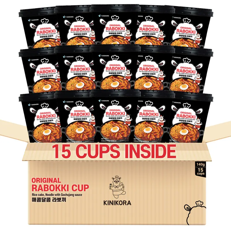 Original Spicy Rabokki 15 Pack 🌶️🌶️ Korean Instant Food