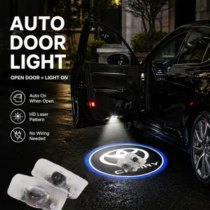 Toyota Camry LED Car Door Welcome Lights 2PCS HD Logo Projector Ghost Shadow Lights Waterproof Plug & Play Accessories