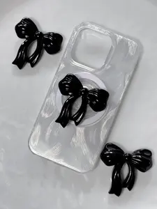 Magsafe Phone Grip Holder Ribbon magnetic phone Griptok Phone Accessory bow holder Gift phone aesthetic Phone holder black ribbon kindle