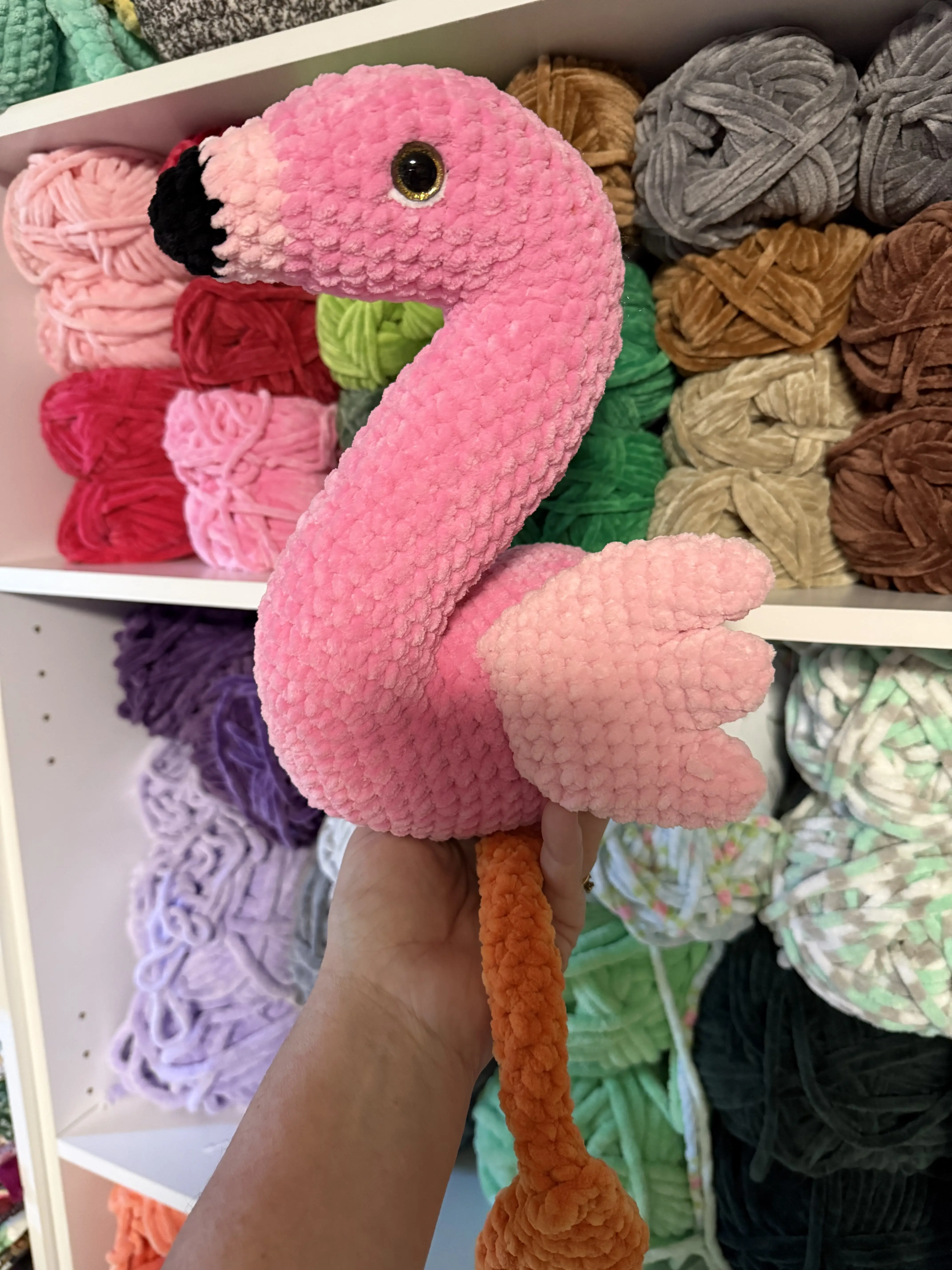 Crochet Flamingo Plushie