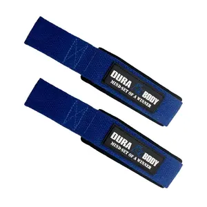 Durabody Sport - Blue Padded Weightlifting Straps | Lifting Straps For Back Workouts | Deadlifting, Rows & More