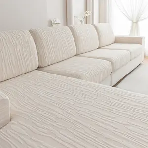 1pc Tree Pattern Universal Elastic Sofa Cushion Cover, Modern Anti-Slip Sofa Protector, Suitable for L-Type and 1234 Seat Sofas