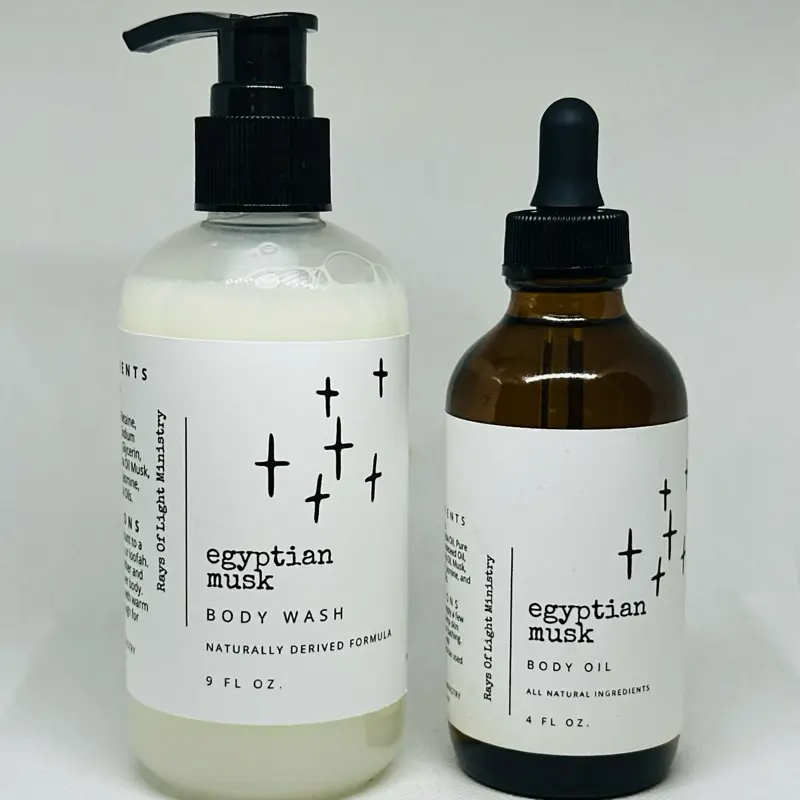 The Egyptian Musk Royal Ritual Set (Aloe Body Wash + Luxury Body Oil)
