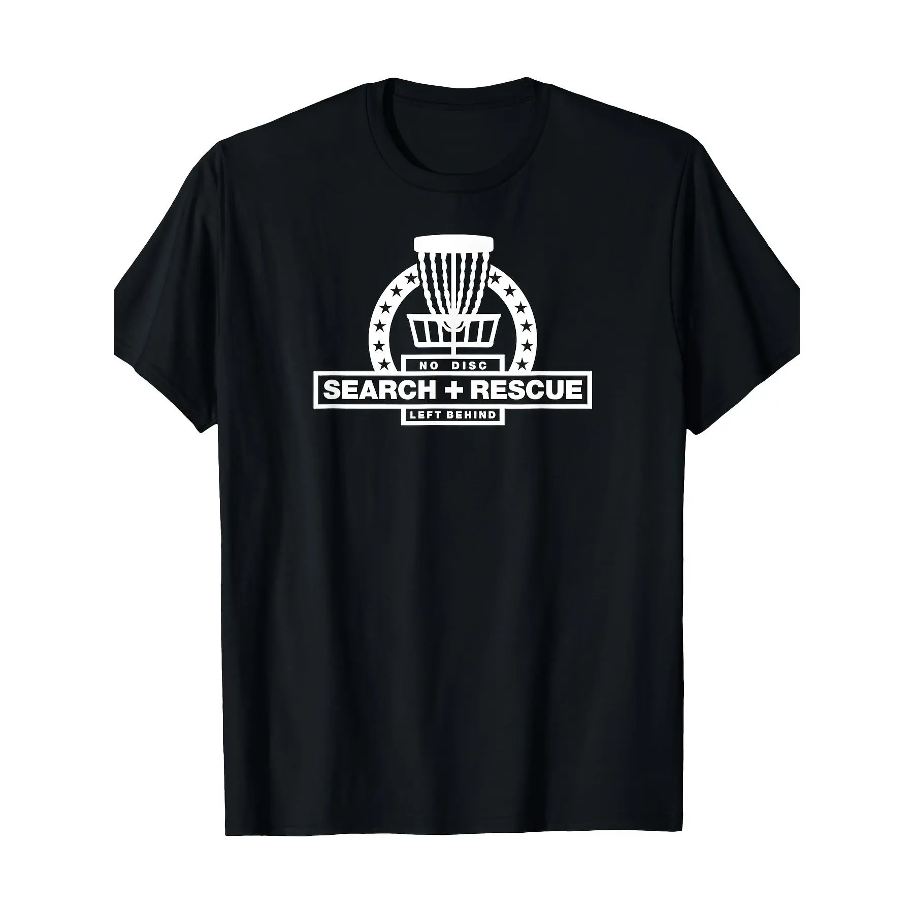 Men's Search and Rescue Disc Golf T-Shirt, Funny Vintage Print Graphic Tee, Soft Casual Short-Sleeve Crewneck, Round Neck, Machine Wash, Search + Rescue, Crew Neck, All Seasons, Shortsleeve, Menswear