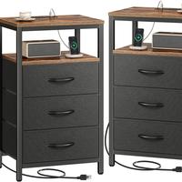 Rustic Brown and Black Set of 2