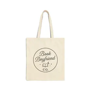 Book Boyfriend Co. Canvas Tote Bag, Bookish Merch, Romantasy Book Lovers