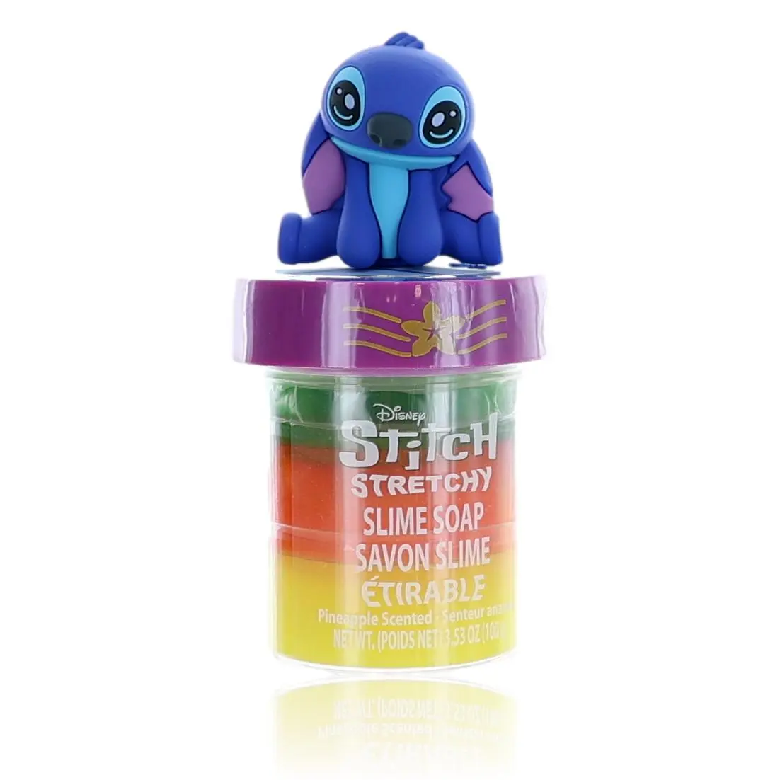 Disney Stitch Stretchy Texture Soap Bar, 3.5oz Kids' Bath & Body Moisturizing Soap