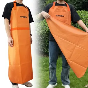 Variea Full Coverage Work Apron with Pockets, Lightweight Garden Apron, Practical Gardening Suit, Functional Pocket Design