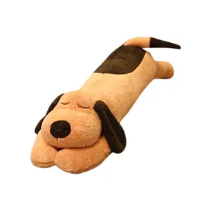 Papapoo Dog's Cute Sleeping Pillow Dog Body Pillow Armrest Pillow Waist Pillow Large Pillow for The Bed Cute Plush Body Pillow  Gentle Comfort for Bedroom & Couch