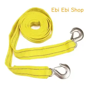 Double Layer Thickened Car Tow Strap 4M 5Ton Offroad Winch Recovery Rope
