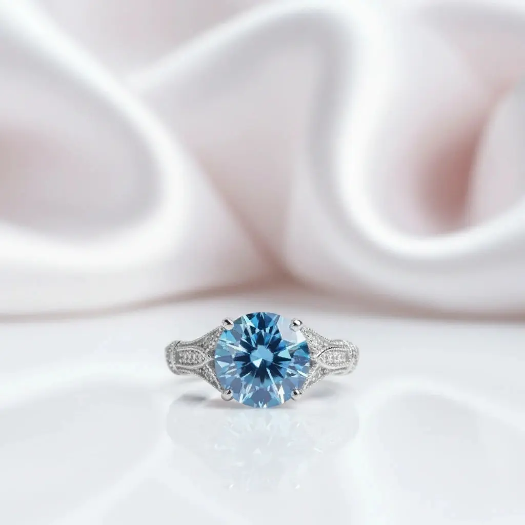 3.0 Ct Round-Cut Diamond Option Engagement Ring