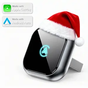 【2026 Pro Version】FOXVOX Wireless CarPlay Adapter for iPhone & Android, Convert Wired to Wireless, Fast & Stable Connection, No Latency to Screen w/USB C, Christmas Gift