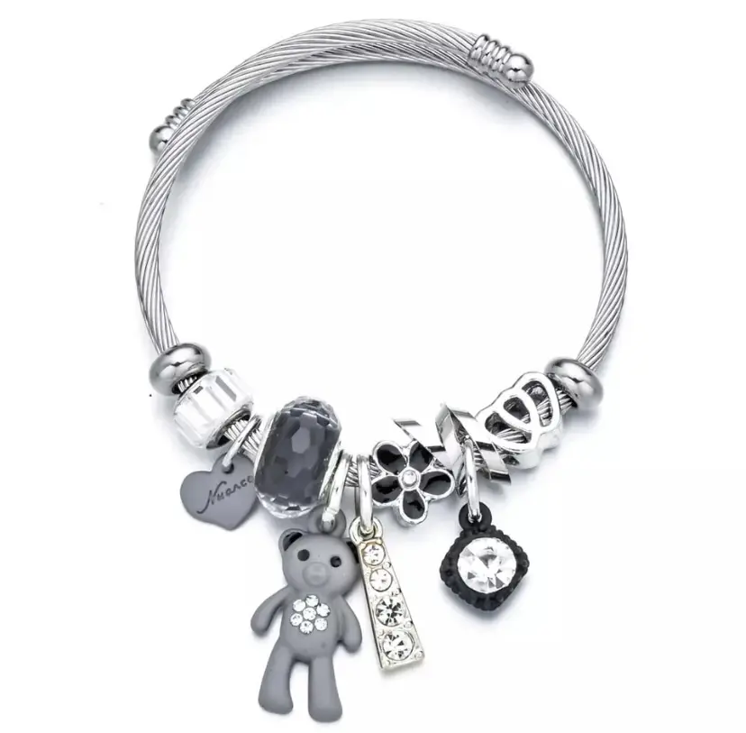 Adjustable Silver Cuff Bracelet-Expandable Wire Bracelet