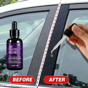 Car Plastic Restorer Back to Black Gloss Concentrate Enhancer Long-Lasting Coating Leather Renovator Auto Polish Care Cleaning