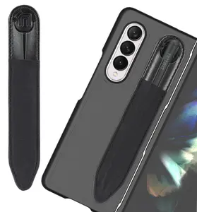 Universal Stylus Holder, Nakedcellphone Sleeve Carrying Case Slot for Samsung Galaxy S-Pen, Apple Pencil - Adheres to Phone, Tablet, Z Fold 3, Z Fold 4, S21 Ultra 5G, iPad Case, etc