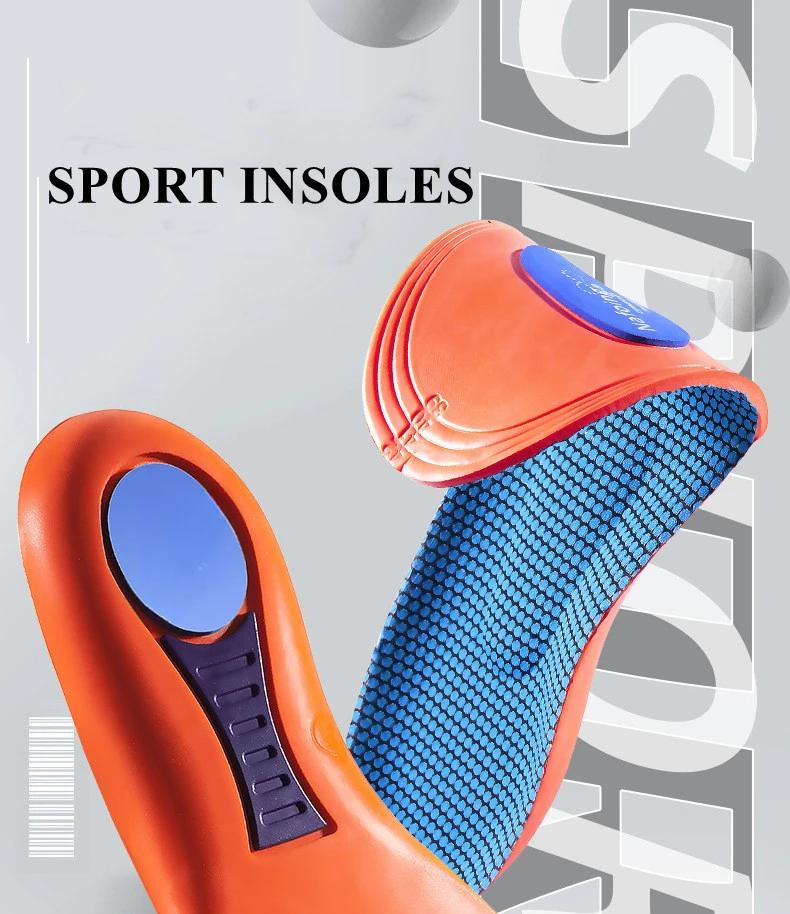 Orthopedic Insoles for Shoes Men Women Brand Arch Support Air Insole for Feet Shock-absorbing Baskets Sport Running Shoe insole