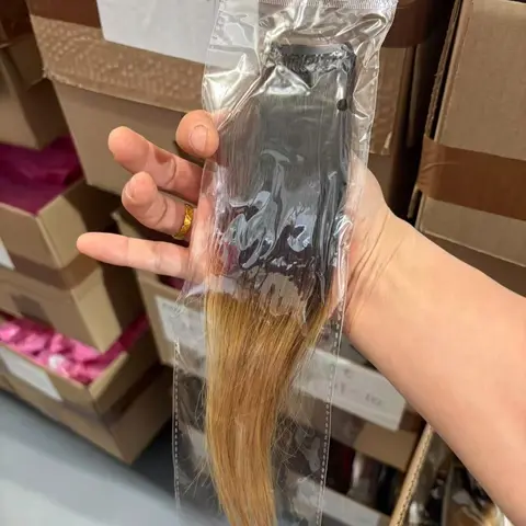 (NOT FOR SALE) Msgem Clip-On Hair Extensions, 1-Piece Easy-Wear Hairpiece, Straight Clip-In Extension Hairpiece (Non-Wide Design)