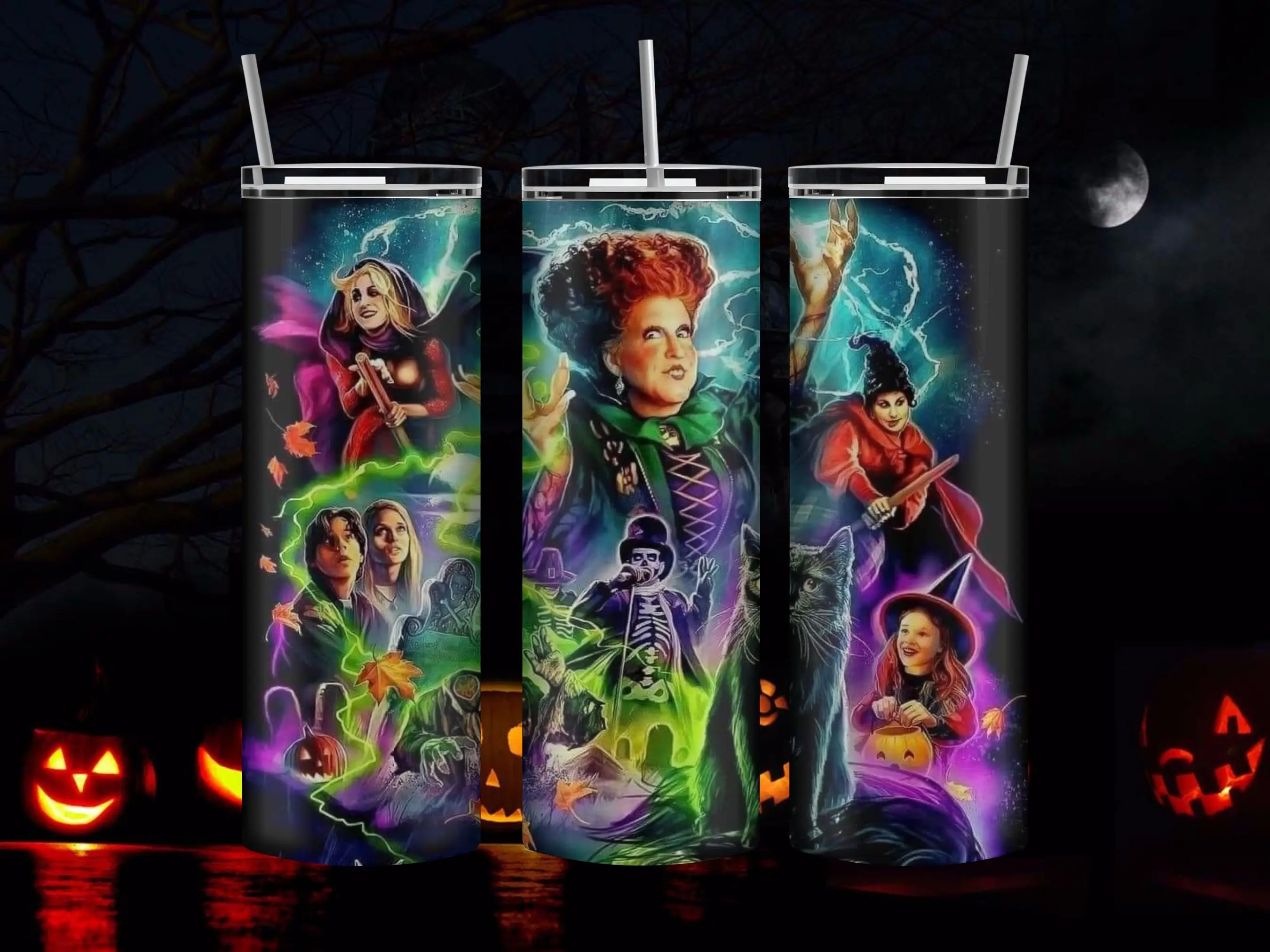 Hocus Pocus 20oz Tumbler Cup insulated coffeemug colorful cups stitch cup sublimation tumbler drinkware tumblers Flasks Lid