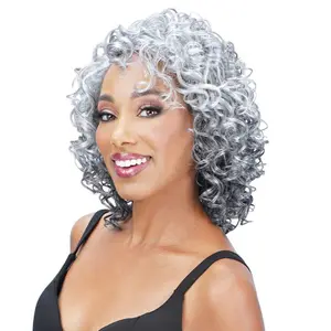 Zury Sis Ms.Wisdom Salt and Pepper Synthetic Lace Part Wig - WISDOM 305
