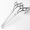 Wingsbro 9-in (9 inches) Stainless Steel Pet Grooming Scissors - Down Curved/Flat, Ergonomically Designed Groomer Tools for Dogs, Ideal for Precise Trimming, Beauty or Hair Care | Pet Grooming Products