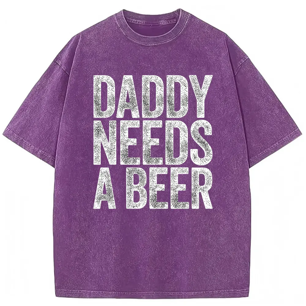 Washed T-shirt-Purple