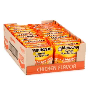 Chicken Flavor Soup Instant Ramen Noodles - 3 Oz, 24 Packs - Ready-to-Eat Pantry Snacks, Ambient Instant Food