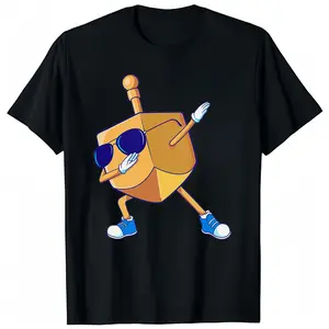 Dabbing Dreidel Hanukkah Dance Chanukah Kids Girls Boys T-Shirt Top