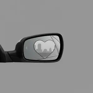 Heart Shaped Car Blind Spot Mirror, 360 Degree Wide Angle Convex Mirror, Car Exterior Accessories for Car Parking, Automotive Rearview Mirror Accessories