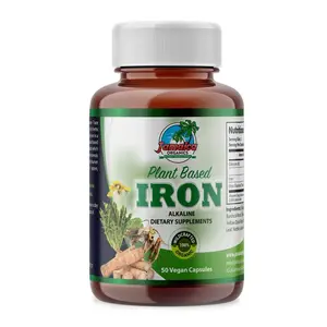 Plant Based Iron 100% Herbs Vegan Capsules Dietary  Supplement