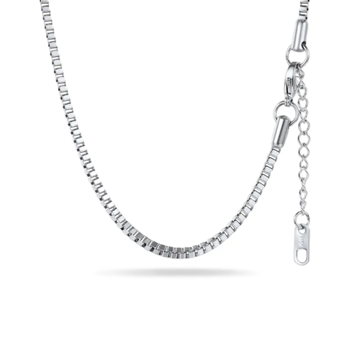 PROSTEEL Box Chain Necklace Stainless Steel 2.5mm Rope Chain 22 Inches Jewelry Unisex For Men Women with Gift Box